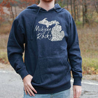 Michigan Rocks Petoskey Stone Mens Basic Hoodie