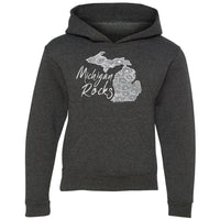 "Michigan Rocks Petoskey Stone"Youth Hoodie