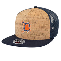 Michigan D Cork Flat Bill Hat Navy