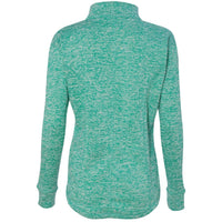 "Michigan D"Women's 2 Tone Fashion 1/4 Zip Sweatshirt