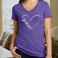 "Fall In Love With Winter"Women's V-Neck