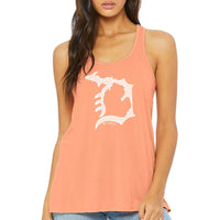 "Michigan D"Women's Flowy Tank Top