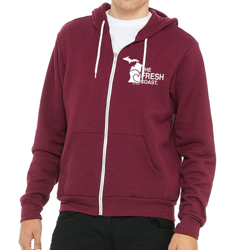 "Fresh Coast"Men's Full Zip Hoodie