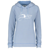 "Michigan Love #9"Women's Striped Long Sleeve Fashion Hoodie CLEARANCE