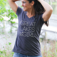 "Great Lakes Girl"Women's V-Neck