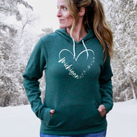 "Fall In Love With Winter"Relaxed Fit Angel Fleece Unisex Hoodie