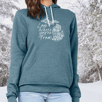"Michigan Love Where You're From"Relaxed Fit Angel Fleece Unisex Hoodie