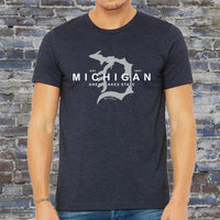 "Michigan D Established 1837"Men's Crew T-Shirt
