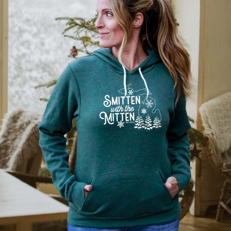 "Winter Smitten"Relaxed Fit Angel Fleece Unisex Hoodie