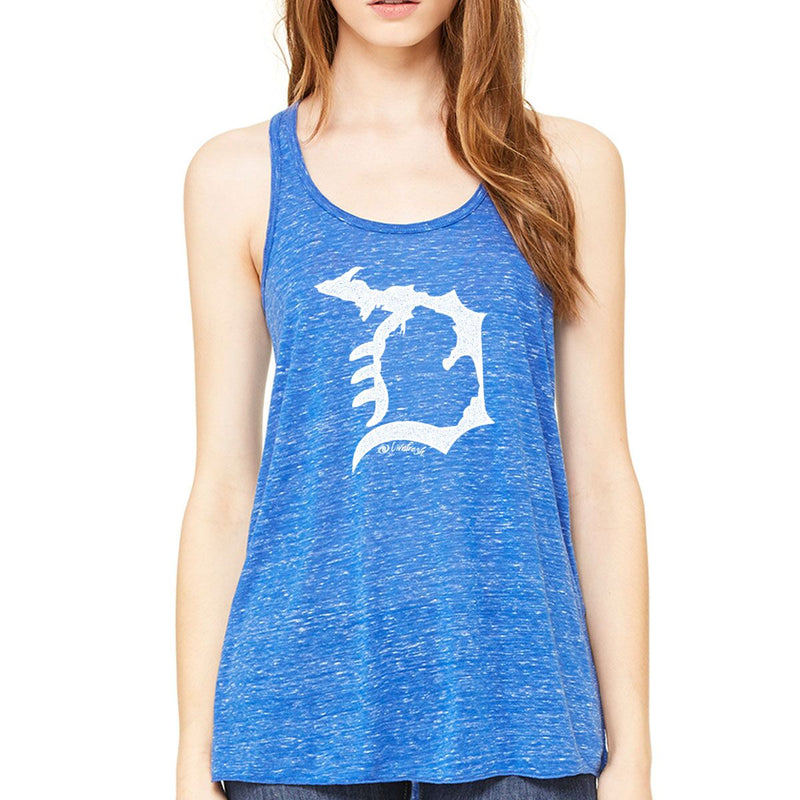 "Michigan D"Women's Flowy Tank Top