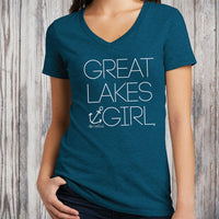"Great Lakes Girl"Women's V-Neck