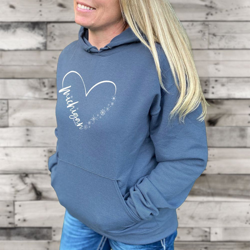 "Fall In Love With Winter"Relaxed Fit Classic Unisex Hoodie