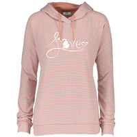 "Michigan Love #9"Women's Striped Long Sleeve Fashion Hoodie CLEARANCE