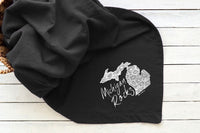 "Michigan Rocks Petoskey Stone"Fleece Stadium Blanket