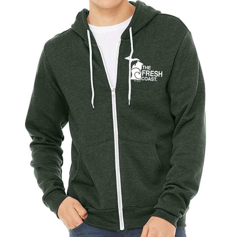 "Fresh Coast"Men's Full Zip Hoodie