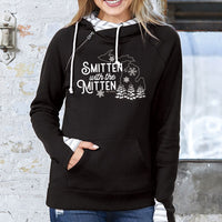 "Winter Smitten"Women's Striped Double Hood Pullover