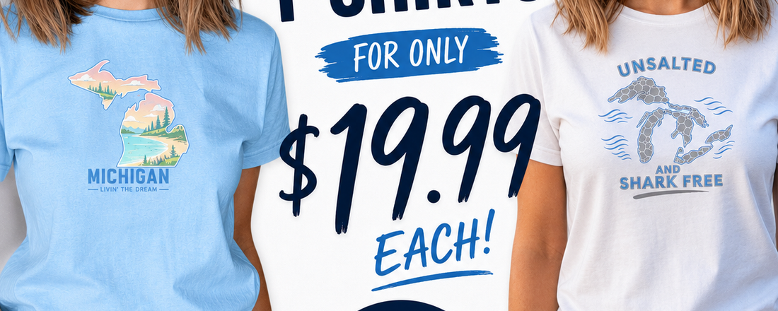 T-shirts for $19.99 each
