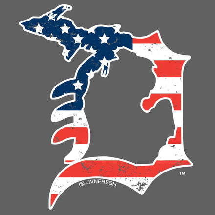 Michigan D Flag