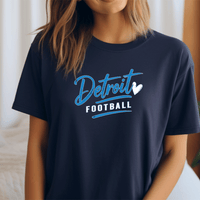 "Detroit Football"Relaxed Fit Crew Unisex T-Shirt