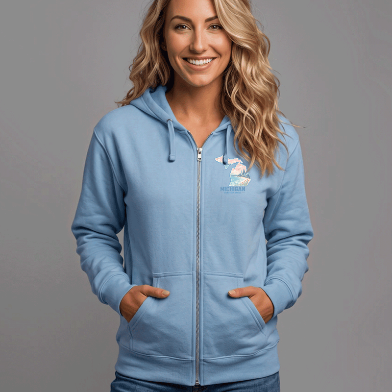 Livin'The Dream"Basic Full Zip Unisex Hoodie