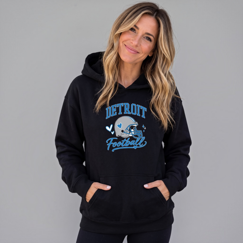 "Detroit Helmet"Relaxed Fit Classic Unisex Hoodie