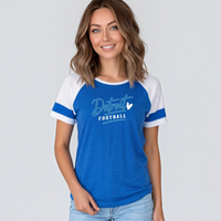 "Detroit Football"Women's Colorblock Tee