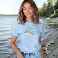 "Lake Huron Petoskey Stone"Relaxed Fit Crew Unisex T-Shirt