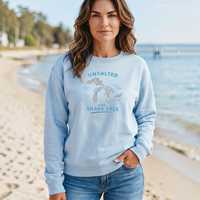 "Great Lakes Shark Free"Relaxed Fit Classic Crew Unisex Sweatshirt