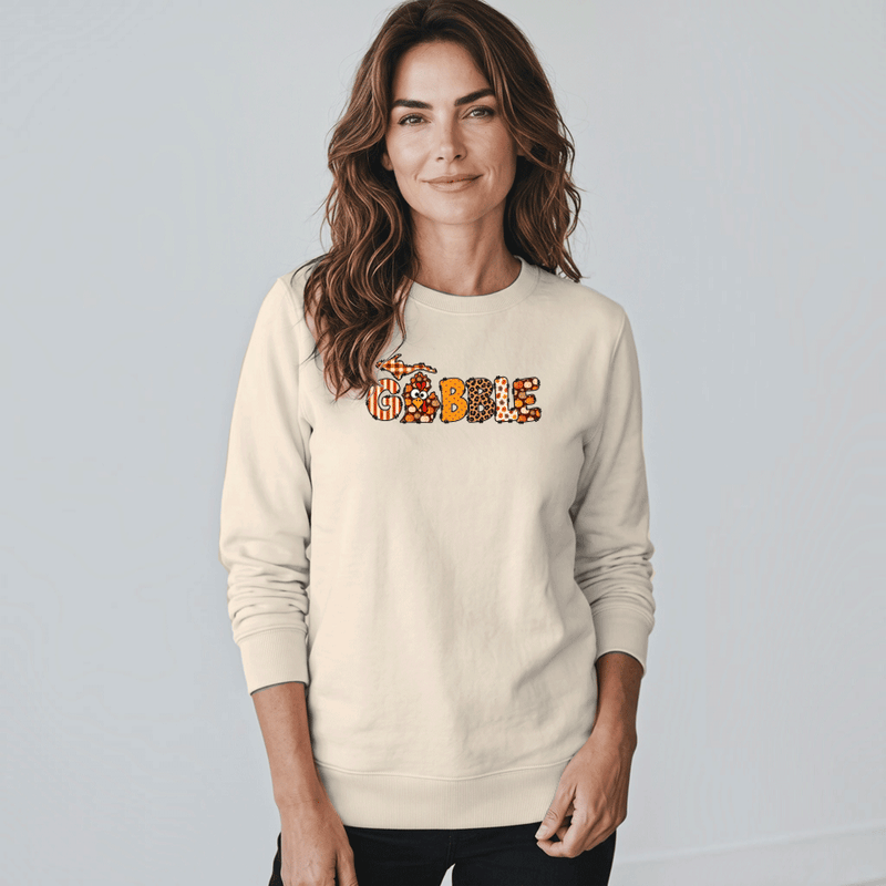 "Gobble Gobble"Relaxed Fit Classic Crew Unisex Sweatshirt