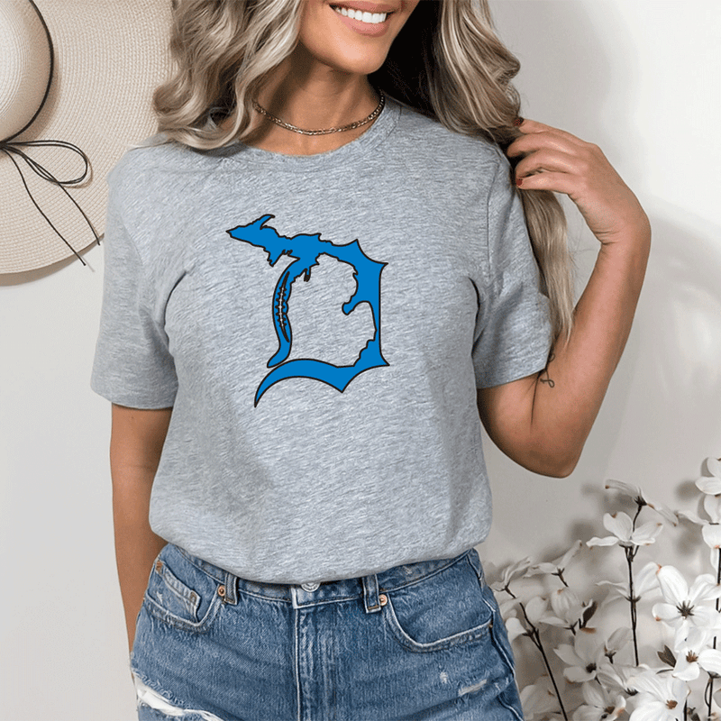 "Football In The D"Relaxed Fit Crew Unisex T-Shirt