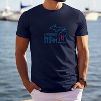 "Stronger Than The Storm"Men's Crew T-Shirt