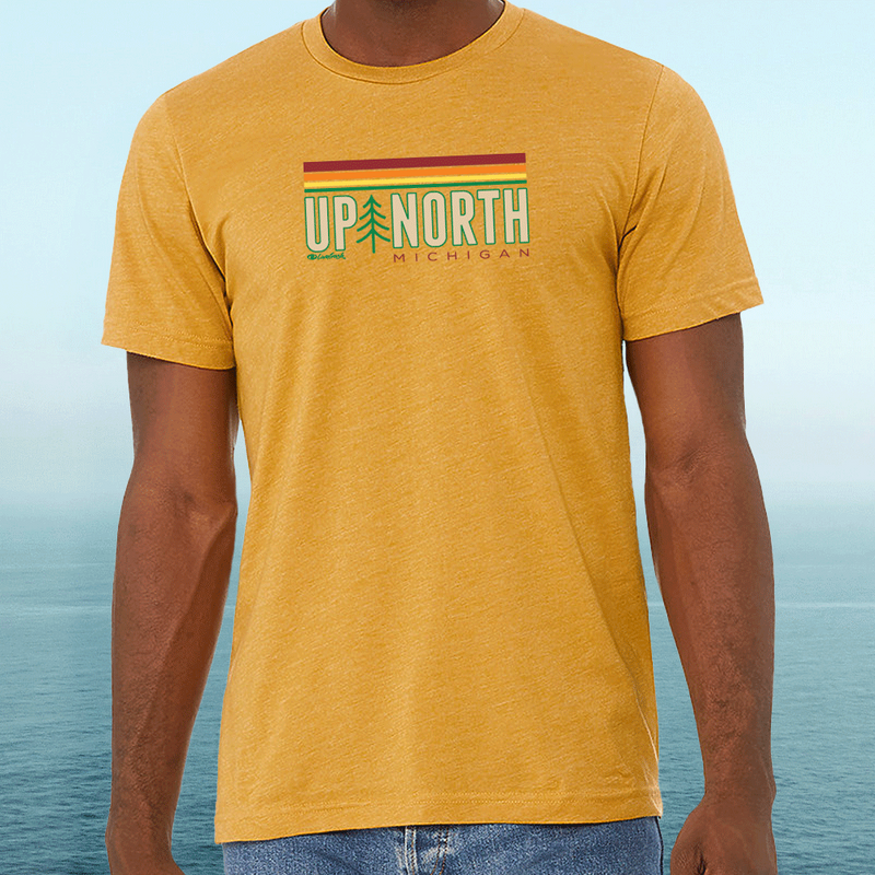 "Michigan Up North"Men's Crew T-Shirt
