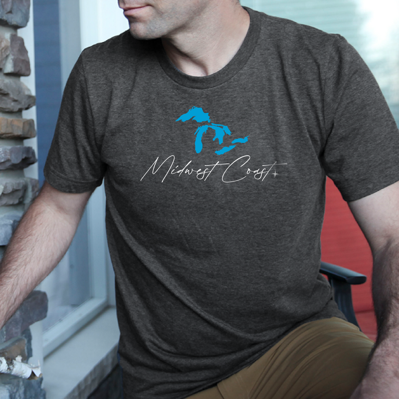 "Midwest Coast"Men's Crew T-Shirt