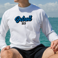"313 Football"Men's Long Sleeve T-Shirt