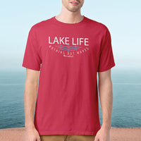 "Lake Life WAVES"Men's Stonewashed T-Shirt