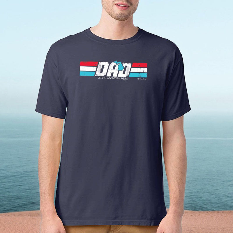 "Michigan Dad"Men's Stonewashed T-Shirt