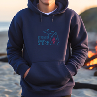 "Stronger Than The Storm"Men's Classic Hoodie