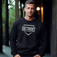 "Detroit Baseball"Men's Classic Crew Sweatshirt