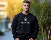 "Explore More"Men's Classic Crew Sweatshirt