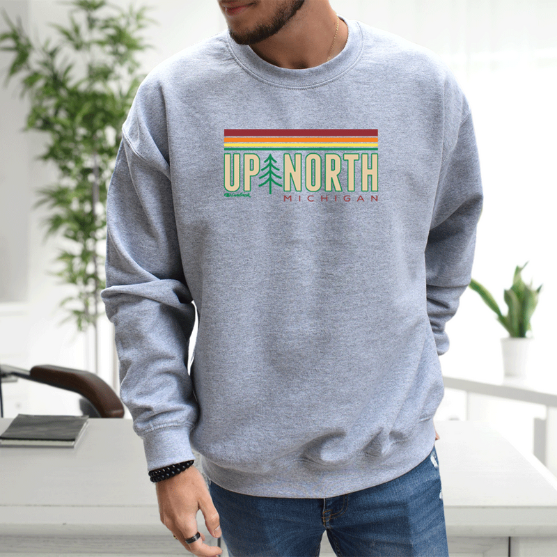 SALE "Michigan Up North"Men's Classic Crew Sweatshirt