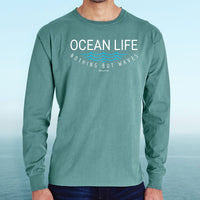 "Ocean Life"Men's Stonewashed Long Sleeve T-Shirt