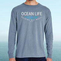 "Ocean Life"Men's Stonewashed Long Sleeve T-Shirt