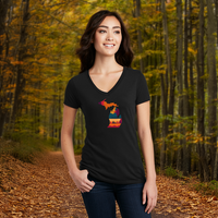 "Falling For Michigan"Women's V-Neck