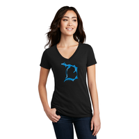 "Plaid Football In The D"Women's V-Neck