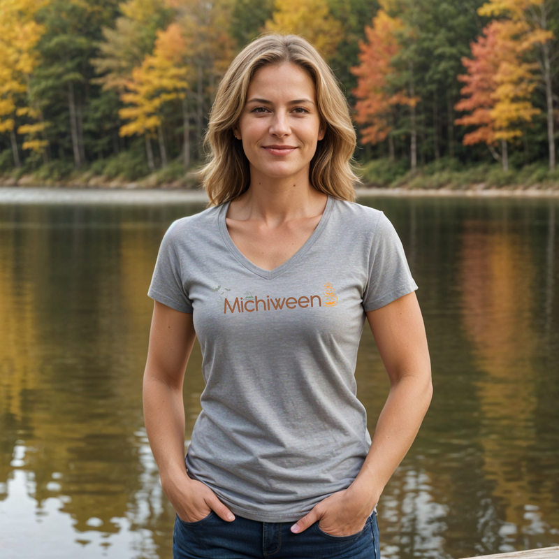 "Michiween"Women's V-Neck