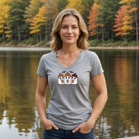"Boo &Friends"Women's V-Neck