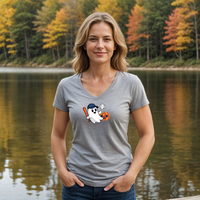 "Boo Ball"Women's V-Neck