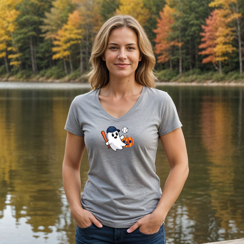 "Boo Ball"Women's V-Neck