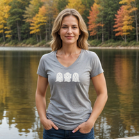 "Peek A Boo"Women's V-Neck