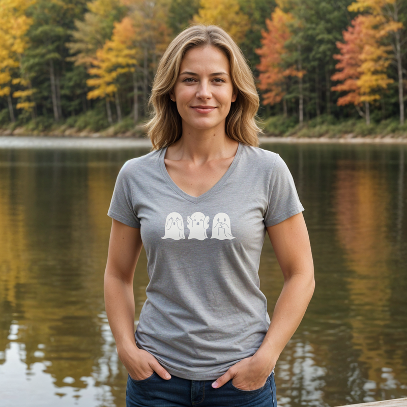 "Peek A Boo"Women's V-Neck